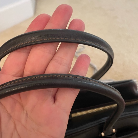 Anya Hindmarch black leather satchel Excellent shape - Picture 11 of 16